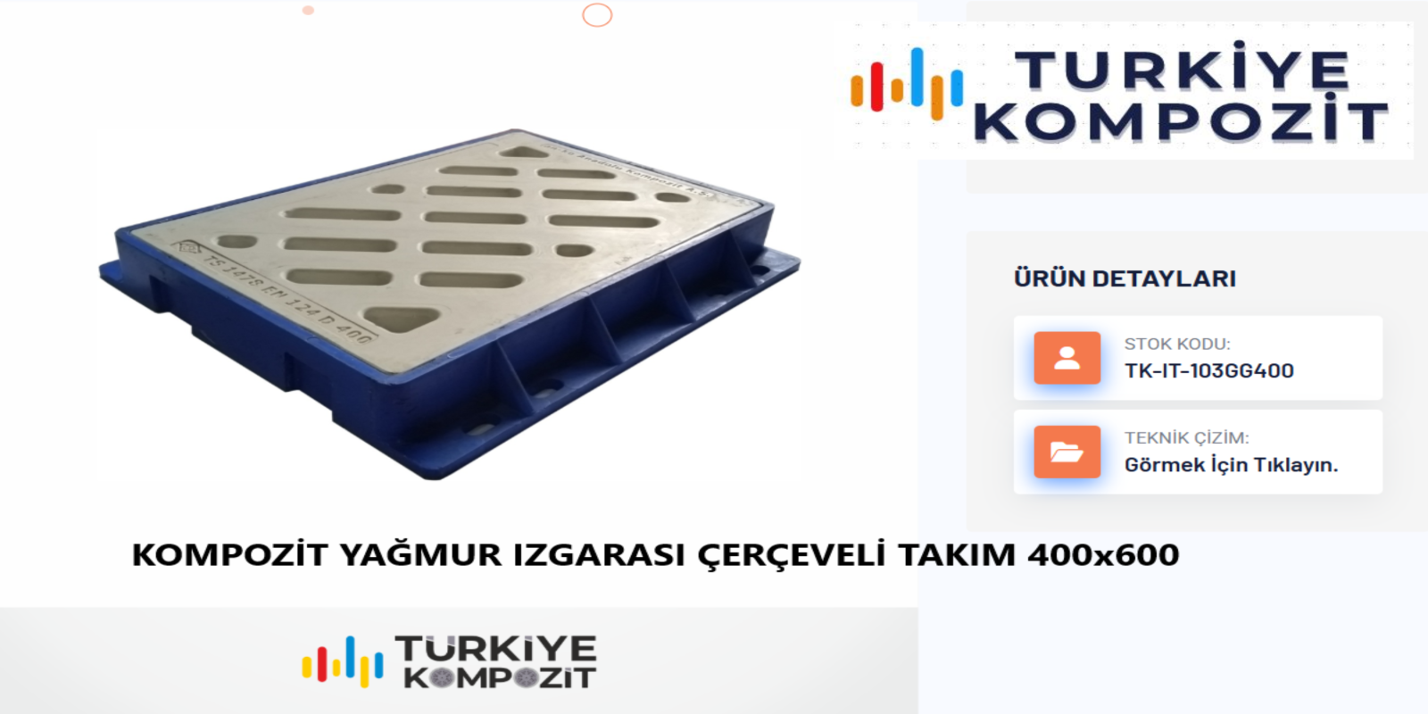 Kompozit Mazgal ve Yağmur Izgaralarında Türkiye Kompozit Güvencesi