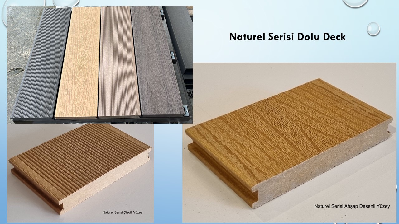 Naturel Serisi Dolu Kompozit Deck | Türkiye Kompozit
