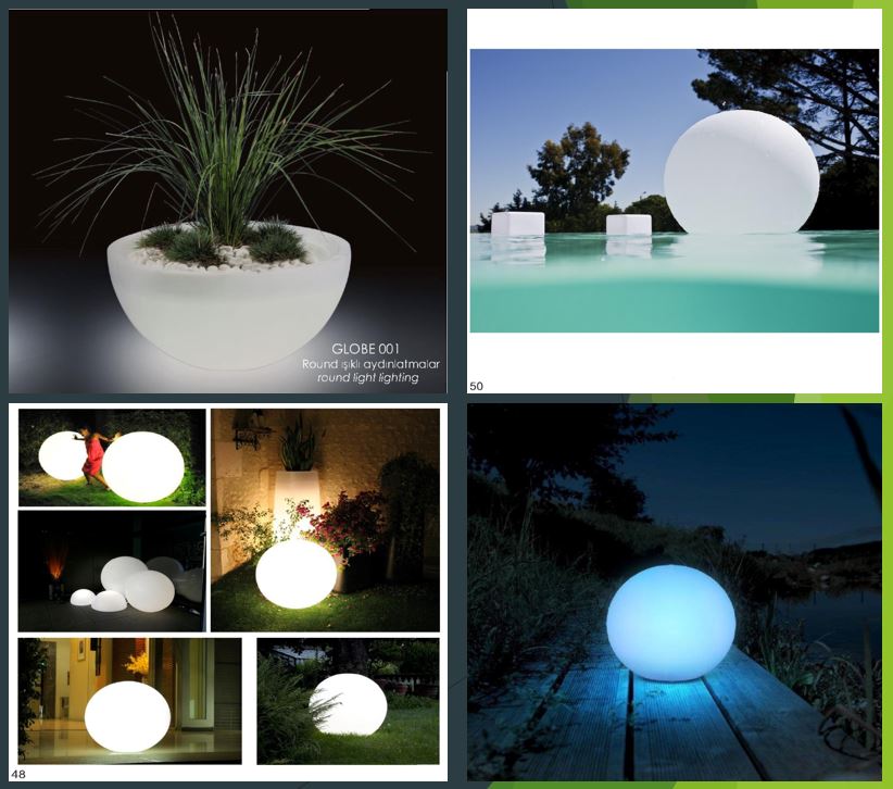Globe LED RGB Serisi Saksılar | Türkiye Kompozit