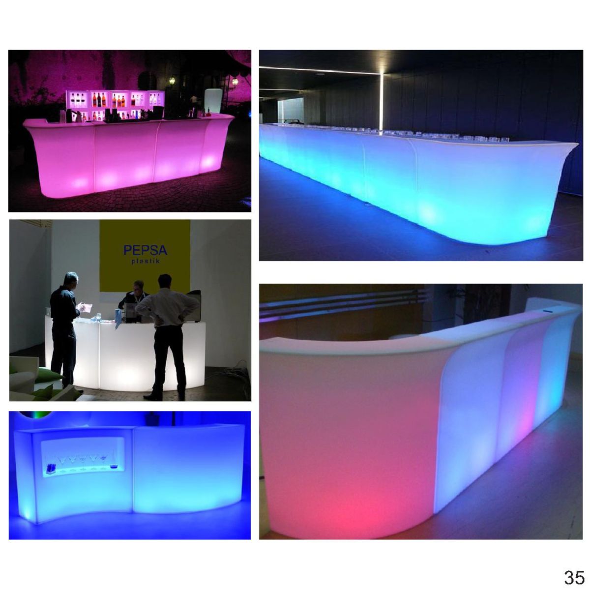 Punta LED RGB Saksı | Türkiye Kompozit